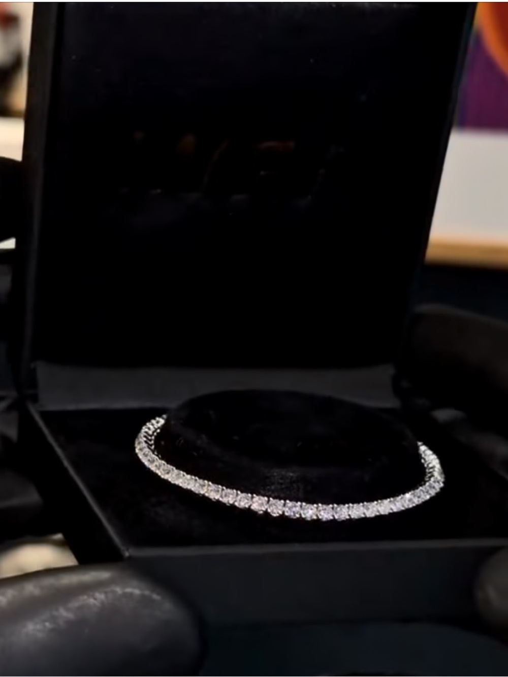 NEW Classic 925 Silver Tennis Bracelet w Genuine Lab Diamond Stones!  Gorgeous